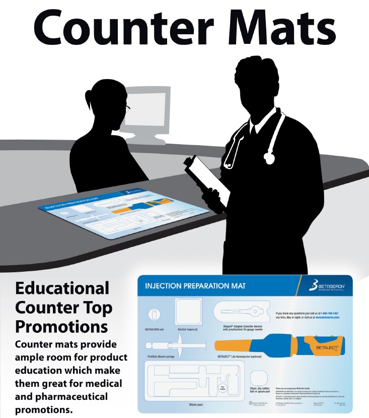 Education Counter Mat Flyer