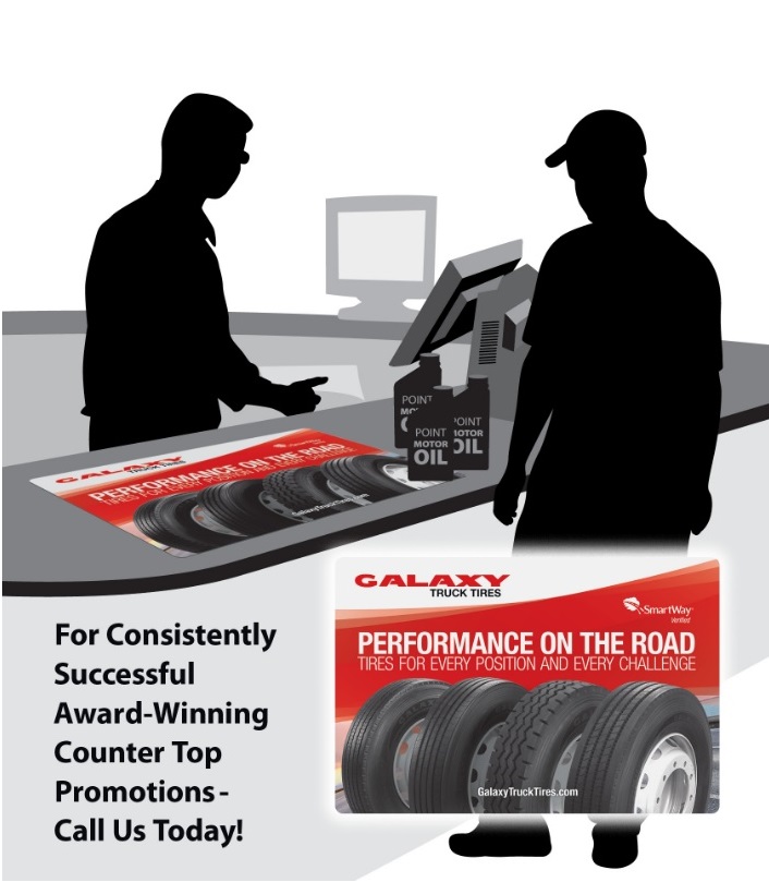 Tire Store Counter Mat Flyer